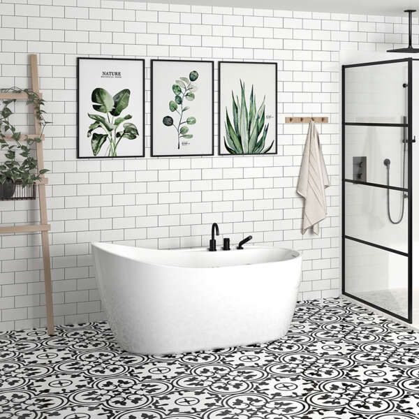 Bain autoportant Blanc IDEA