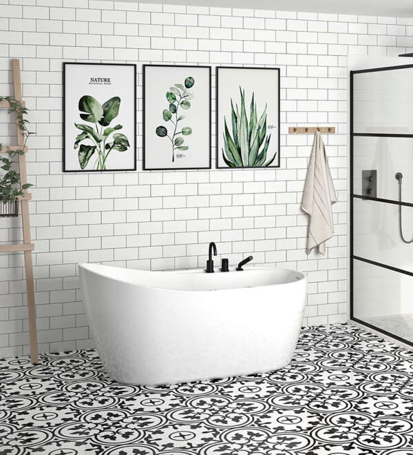 Bain autoportant Blanc IDEA