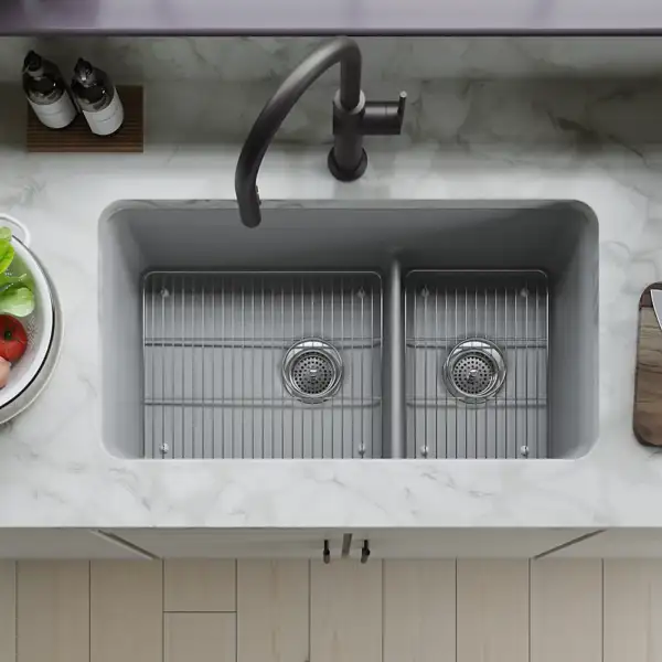 Évier de cuisine à double cuve en sous-surface – Image 2