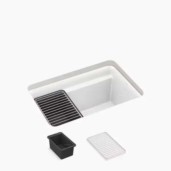 Évier de cuisine simple à installation en sous-surface