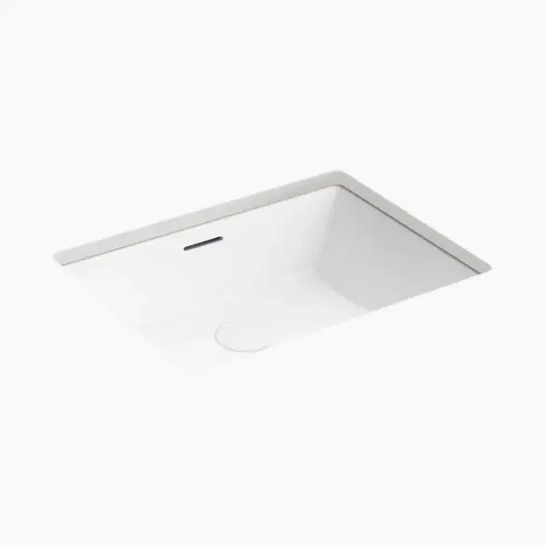 Lavabo de salle de bain rectangulaire sous-surface BRAZN