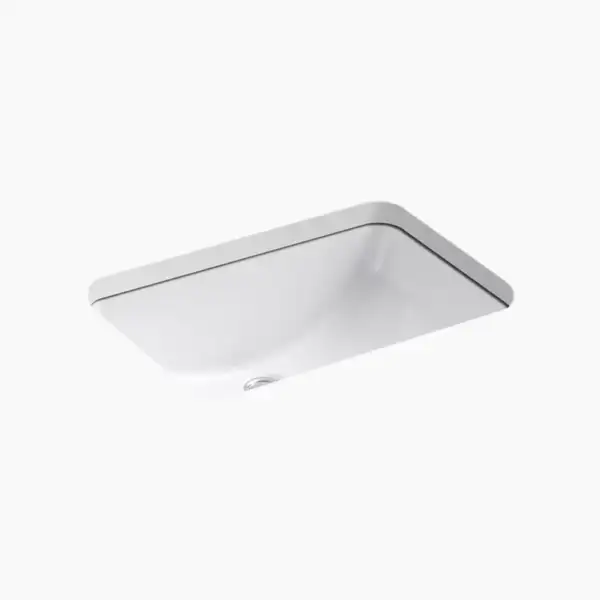 Lavabo de salle de bain rectangulaire sous-surface LADENA