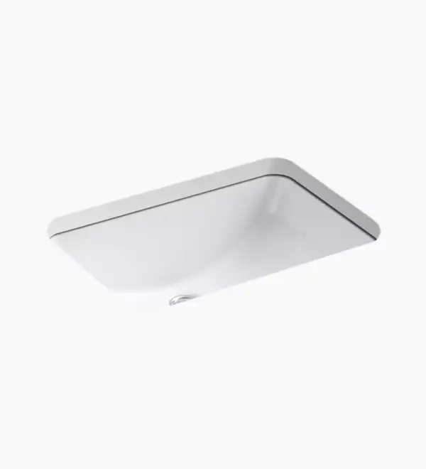 LADENA rectangular undermount bathroom sink
