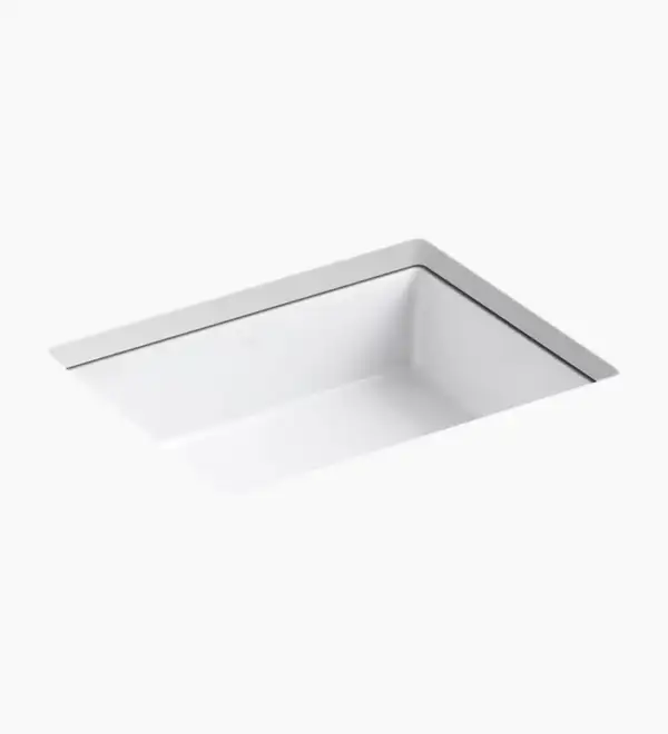 VERTICYL rectangular undermount bathroom sink