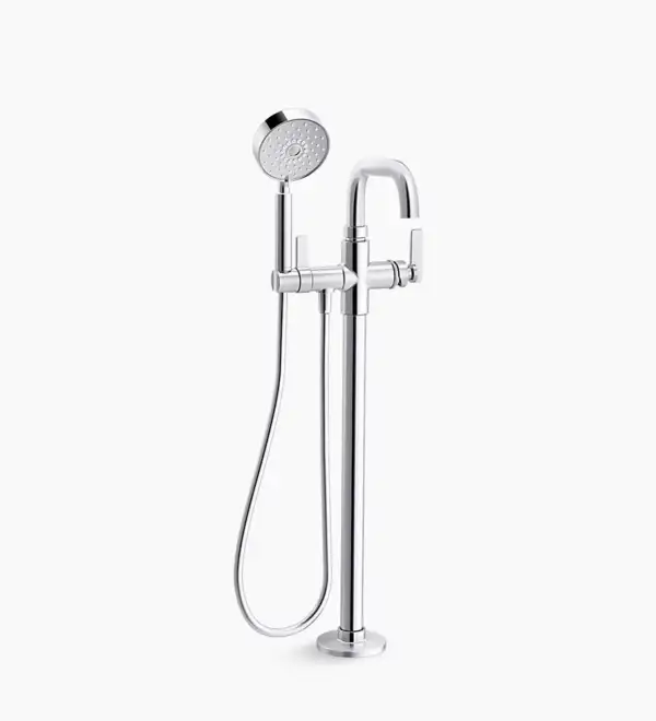Robinet de bain sur pied avec douchette CASTIA