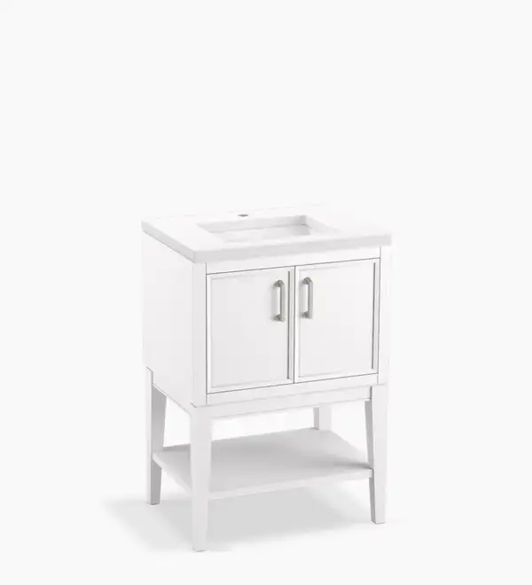 Vanité de salle de bain 24 po WINNOW au fini Blanc