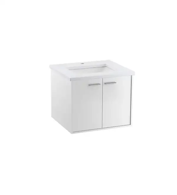 Vanité de salle de bain Jute de Kohler (24 po) au fini Lin blanc, en vente chez Thalassa Laval