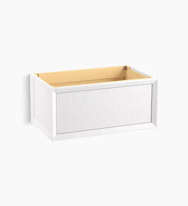 Vanité de salle de bain murale Enivo de kohler (36 po) au fini Blanc, en vente chez Thalassa Laval